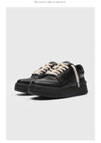 Bread Shoes Chunky Sneakers Casual Sneakers Australia Height Increasing Shoes - Black - Size 8(AU8/EU41)