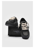 Bread Shoes Chunky Sneakers Casual Sneakers Australia Height Increasing Shoes - Black - Size 9(AU9/EU42)