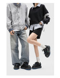 Casual Sneakers Embroidered Sneakers Four-Leaf Clover Shoes Comfortable - Black - Size 11(AU11/EU44)