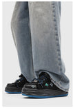 Casual Sneakers Embroidered Sneakers Four-Leaf Clover Shoes Comfortable - White - Size 8(AU8/EU41)
