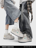 Casual Sneakers Embroidered Sneakers Four-Leaf Clover Shoes Comfortable - White - Size 9(AU9/EU42)