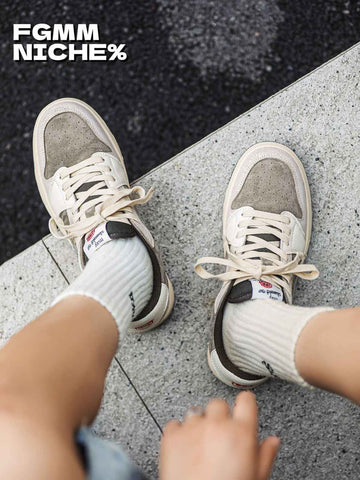 Bread Shoes Chunky Sneakers Casual Sneakers Australia Height Increasing Shoes - Khaki - Size 8(AU8/EU39) In Australia - Darrahopens