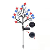 Solar Stars Stake Lights Outdoor, Red White Blue Patriotic Decorations Pathway Solar Star Lights Garden Decor for USA 250th Anniversary Independence Day Memorial Day In Australia - Darrahopens