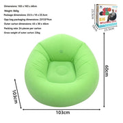 Inflatable Lazy Chair Portable Foldable Sofa Single Person Lazy Sofa Indoor - Green - Size 01 In Australia - Darrahopens