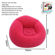 Inflatable Lazy Chair Portable Foldable Sofa Single Person Lazy Sofa Indoor - Rose - Size 01 In Australia - Darrahopens