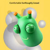 staring small vegetable worm, stress relief toy, novelty gift, popular toy, relaxation toy, anxiety toy, fidget toy, cute stress ball, googly eyes toy - Green - Size 2pcs
