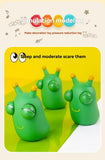 staring small vegetable worm, stress relief toy, novelty gift, popular toy, relaxation toy, anxiety toy, fidget toy, cute stress ball, googly eyes toy - Green - Size 2pcs