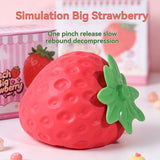 giant strawberry, squeeze stress reliever, novelty gift, decompression toy, slow-rebound soft rubber, stress relief toy, desk fidget toy, Australian stress toy, cute gift idea, sensory fidget - Red - Size strawberry In Australia - Darrahopens