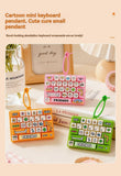 26-key keyboard keychain, bag charm, stress reliever toy, cute gift, pixel keychain, novelty gift, Australia, fun accessory, quirky keyring, retro gaming charm - Pink - Size 26 pendants