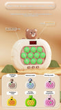 whac-a-mole game, LCD decompression toy, focus-enhancing game, intelligence-boosting toy, memory game, puzzle game, Australian market - Green - Size 10-key