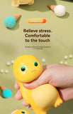 milk dragon, slow rebound toy, stress reliever, novelty gift, cute toy, squeeze toy, fidget toy, Australian market, anxiety relief, desk toy - Yellow - Size headphones