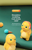 milk dragon, slow rebound toy, stress reliever, novelty gift, cute toy, squeeze toy, fidget toy, Australian market, anxiety relief, desk toy - Yellow - Size headphones