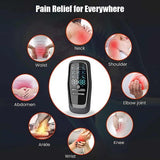Electric Massager 8 Pads 9 Modes Type-C Charging Muscle Relaxer Pain Relief - Black - Size 01 In Australia - Darrahopens