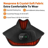 Wireless Heating Shawl Shoulder And Neck Heat Wrap Type-C Rechargeable Shawl - Black - Size 01