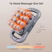 Darrahopens Health & Beauty > Massage & Relaxation > Massagers 16-head massage gun, deep-tissue massager, electric massage tool, 9 modes, 9 intensity levels, quiet muscle massager, body muscle massage, percussion massager, muscle recovery, self-care - Starry-sky color - Size Sixteen pieces In Australia - Darrahopens