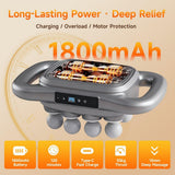 16-head massage gun, deep-tissue massager, electric massage tool, 9 modes, 9 intensity levels, quiet muscle massager, body muscle massage, percussion massager, muscle recovery, self-care - Starry-sky color - Size Sixteen pieces
