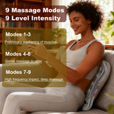 16-head massage gun, deep-tissue massager, electric massage tool, 9 modes, 9 intensity levels, quiet muscle massager, body muscle massage, percussion massager, muscle recovery, self-care - Starry-sky color - Size Sixteen pieces