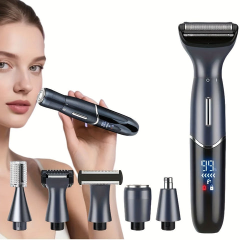 Women'S Hair Remover 7-In-1 Hair Remover Body Hair Removal Facial Hair Removal - Black - Size SET In Australia - Darrahopens