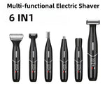 Women'S Hair Remover 7-In-1 Hair Remover Body Hair Removal Facial Hair Removal - Black - Size SET