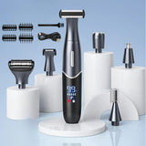 Women'S Hair Remover 7-In-1 Hair Remover Body Hair Removal Facial Hair Removal - Black - Size SET