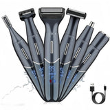 Women'S Hair Remover 7-In-1 Hair Remover Body Hair Removal Facial Hair Removal - Black - Size SET