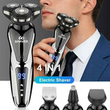 Men'S Electric Shaver 4-In-1 Shaver Multifunctional Shaver USB Charging Shaver - Black - Size 1168 In Australia - Darrahopens