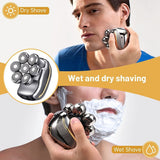 Men'S Electric Shaver Rechargeable Shaver Cordless Shaver Bald Men Shaver - Silver - Size SET In Australia - Darrahopens