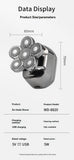 mens electric shaver, cordless shaver, rechargeable shaver, waterproof shaver, 6D floating shaver, men grooming, shaver for Australian men, travel shaver - Silver - Size SET In Australia - Darrahopens