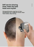 mens electric shaver, cordless shaver, rechargeable shaver, waterproof shaver, 6D floating shaver, men grooming, shaver for Australian men, travel shaver - Silver - Size SET In Australia - Darrahopens