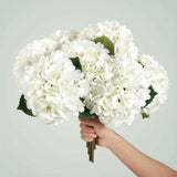 White Green Artificial Hydrangea White Hydrangea 18-Inch Flowers Real-Touch Flowers Wedding In Australia - Darrahopens