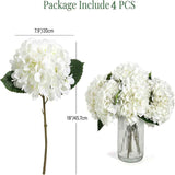 White Green Artificial Hydrangea White Hydrangea 18-Inch Flowers Real-Touch Flowers Wedding In Australia - Darrahopens