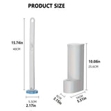 Disposable Toilet Brush Toilet Brush Set Bathroom Cleaning Replacement Brushes - White - Size 01 In Australia - Darrahopens