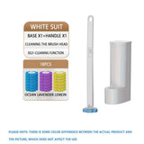 Disposable Toilet Brush Toilet Brush Set Bathroom Cleaning Replacement Brushes - White - Size 01 In Australia - Darrahopens