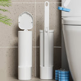 Disposable Toilet Brush Toilet Brush Set Bathroom Cleaning Replacement Brushes - White - Size 01
