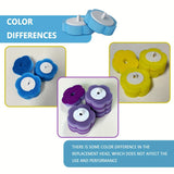 Disposable Toilet Brush Toilet Brush Set Bathroom Cleaning Replacement Brushes - White - Size 01