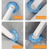 Disposable Toilet Brush Toilet Brush Set Bathroom Cleaning Replacement Brushes - White - Size 01