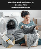 Electric Heated Blanket Smart Thermostatic Intelligent Timing Automatic - Gray - Size 1.5-1.8m