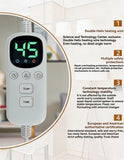 Electric Heated Blanket Smart Thermostatic Intelligent Timing Automatic - Gray - Size 1.5-1.8m