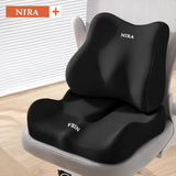 Ergonomic Seat Cushion Backrest Comfortable Seating Office Chair Cushion Lumbar - Beige - Size 01
