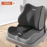Ergonomic Seat Cushion Backrest Comfortable Seating Office Chair Cushion Lumbar - Black - Size 01