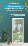 Magnetic Screen Door Self-Sealing Mesh Curtain Heavy-Duty Screen Door Insect - Black - Size 140-240cm