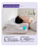 Butterfly 4D Memory Cotton Pillow Ice-Silk Fabric Cooling Pillow Cervical Spine - Gray - Size Large horn model