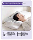 Butterfly 4D Memory Cotton Pillow Ice-Silk Fabric Cooling Pillow Cervical Spine - Pink - Size conventional In Australia - Darrahopens