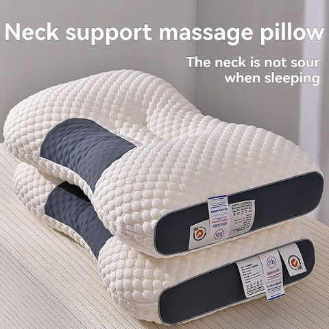 Knitted Neck Pillow Ultra Soft Pillow Breathable Pillow Moisture Wicking Pillow - White - Size 500g In Australia - Darrahopens