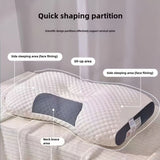 Knitted Neck Pillow Ultra Soft Pillow Breathable Pillow Moisture Wicking Pillow - White - Size 900g