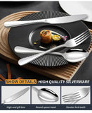 western cutlery set, steak knife and fork set, stainless steel cutlery, gift set for dining, 16-piece cutlery, Australian dining, steak knives Australia, premium cutlery set, gift for couples, housewarming gift - Rose gold - Size 16 -piece set