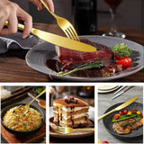 western cutlery set, steak knife and fork set, stainless steel cutlery, gift set for dining, 16-piece cutlery, Australian dining, steak knives Australia, premium cutlery set, gift for couples, housewarming gift - Silver - Size 16 -piece set