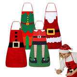 Christmas apron, waterproof apron, oil-resistant apron, festive kitchen decor, holiday cooking apron, Christmas gift idea, Santa apron, snowman apron, reindeer apron, family gathering apron - Christmas - Size 2-5PCS