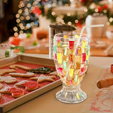 hand-painted glasses, highball glasses, lead-free crystal, colorful drinkware, festive glasses, handcrafted crystal glasses, juice glasses, whiskey glasses, cocktail glasses, iced tea glasses, Christmas glasses, Australian home bar, unique glassware, hand