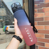Gradient Water Bottle Sports Water Bottle Men Water Bottle Women Water Bottle - Blue - Size 1000ML